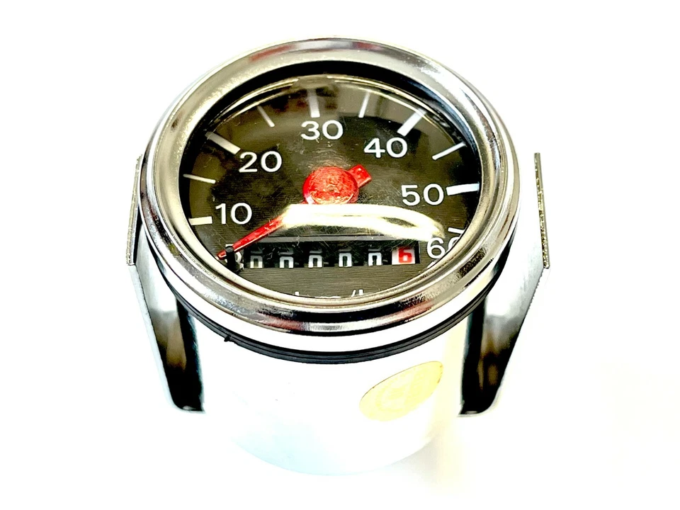 Tacho schwarz Hercules Mofa Prima M 2 3 4 5 und Optima Moped Tachometer 60km/h - Bild 2 von 4