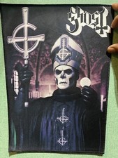 Ghost Metal Rock Band Large Back Patch: New, Digital Image, 14  X 11  , Sew On