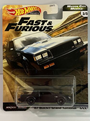 Fast And Furious 1987 Buick Grand National Gnx Real Riders Hot Wheels GJR71 - Photo 1/4