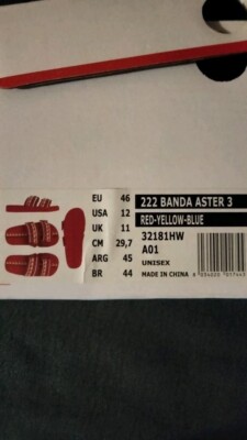 Kappa 222 Banda Aster 1 Sandals Red White Unisex, Mens US  display picture 1