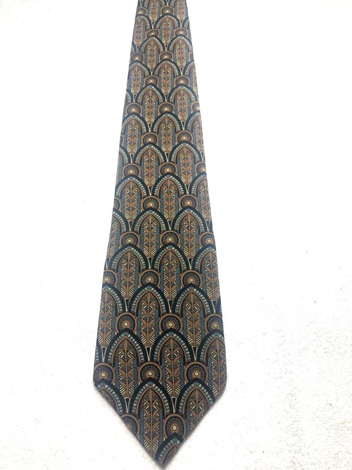 MUSEO METROPOLITANO CORBATA HOMBRE MARRÓN GRIS NEGRO 4 X 57 Foto 2 de 4