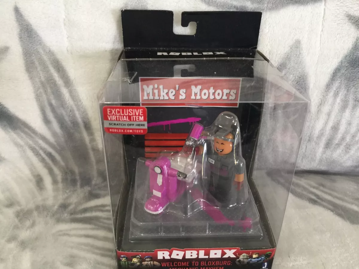 Roblox Welcome To Bloxburg Mechanic Mayhem Mike's Motors Action Figure w/  Code