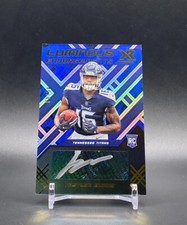 2022 XR Football Luminous Endorsements Treylon Burks RC Auto Blue sp/49 Titans