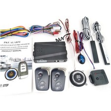 Car Engine Start Alarm System Push Button Keyless Entry Remote Starter Stop Kit