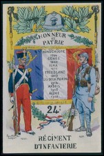 aa0 art Pierre Albert Leroux war military France soldier original 1930s postcard