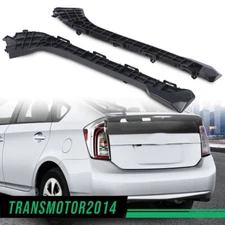 Pair Rear Bumper Cover Retainer Brackets Fit For 2010-2015 Toyota Prius Black
