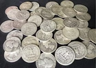 LOT OF (10) 90% Silver FULL DATE Washington Quarters 1932-1964 / Old Coins Lot