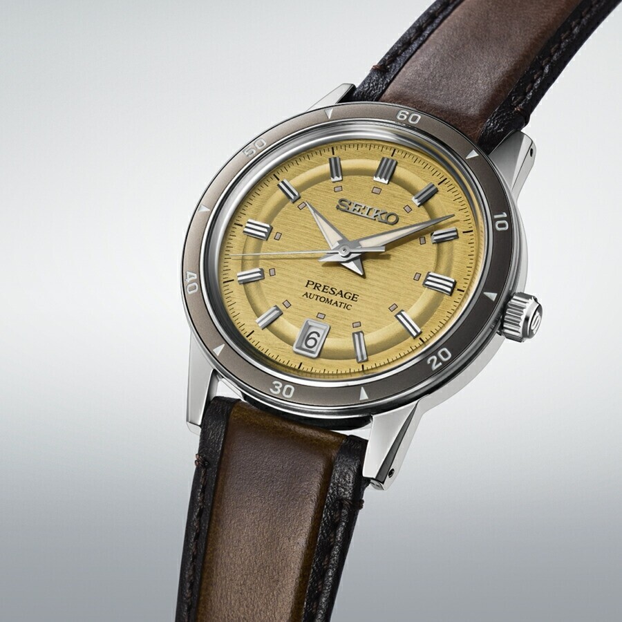 Seiko Presage Style60's Timeless Color SARY269 Men's Watch Gold