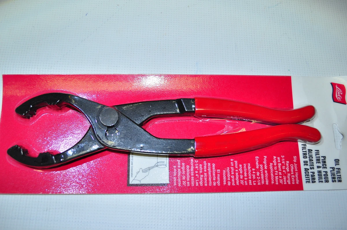 Lisle 50750 Slip Joint Angle Oil Filter Plier wrench2 1 4