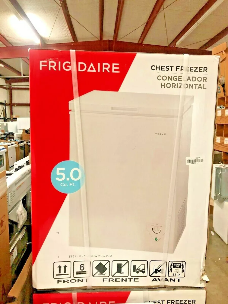 Frigidaire 5 cu ft Chest Freezer White New In Box Pick UP Only In Waco TX