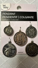 BEAD LANDING CHARMS  5 charms Pendants Francs