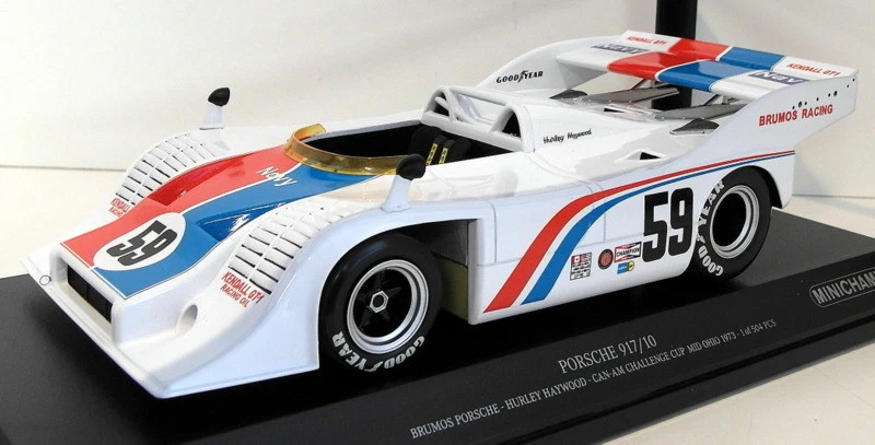 Minichamps escala 1/18 155 736559 - Brunos Porsche Hurley Haywood Can-Am Cup 1973 - Imagem 2 de 4