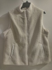 Nuvano Womens XL Winter Coat Armless Zip Up 