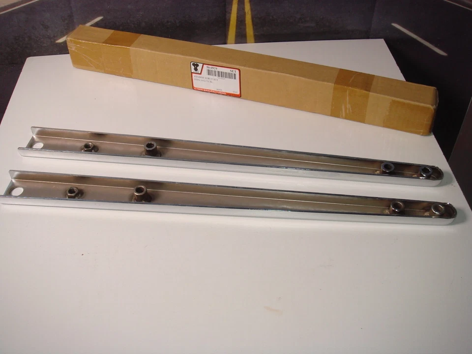 Puntales de guardabarros trasero Harley XL Ironhead Hugger Roadster 1952-78 V-Twin 50-0929 O2 Foto 4 de 4