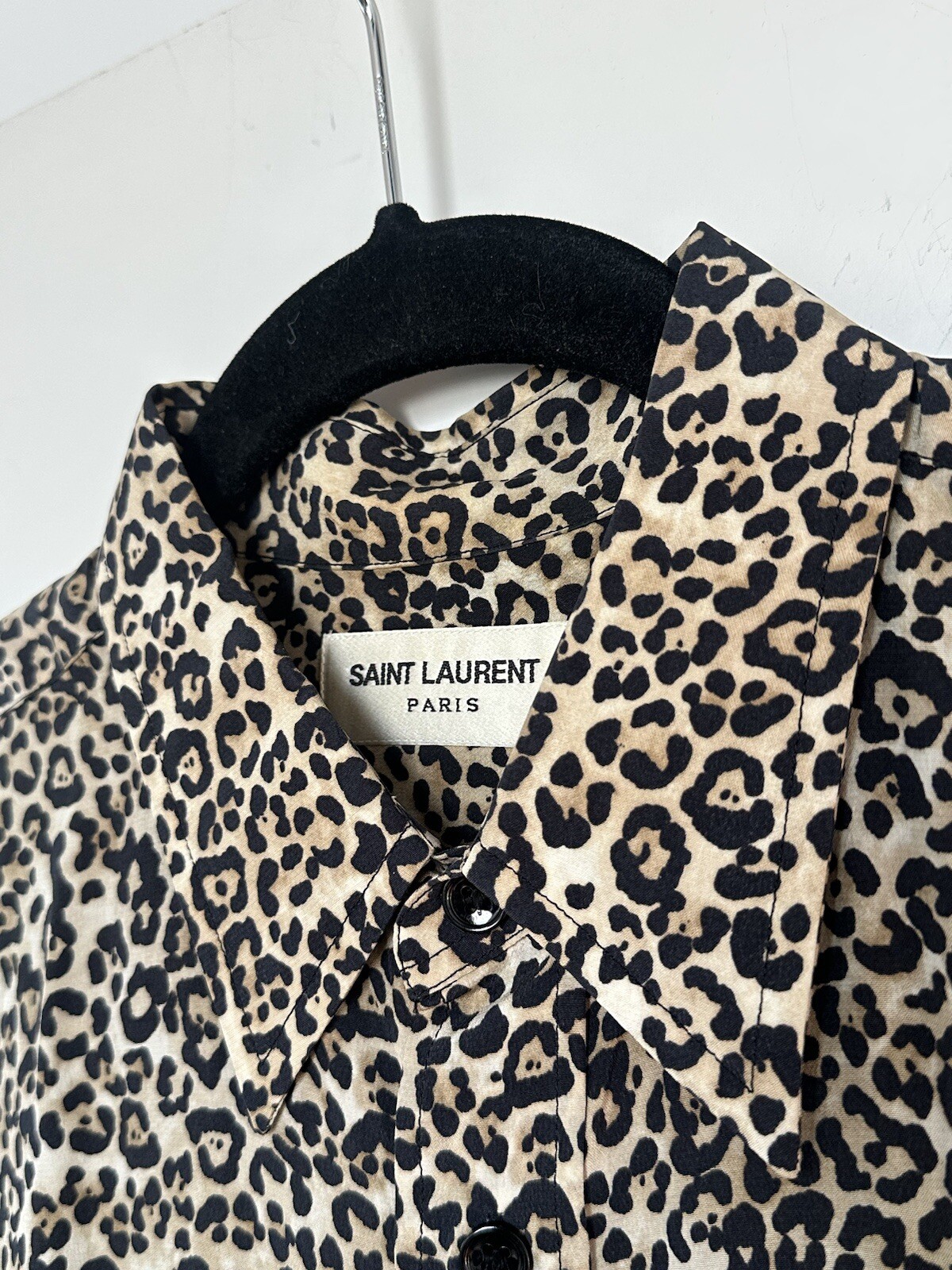 SAINT LAURENT Camicia di seta gatto bambino FW16 [disegnata da Hedi Silmane]