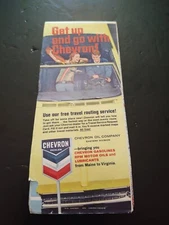 1966 New York State Road Map from Standard Oil of California (Chevron)