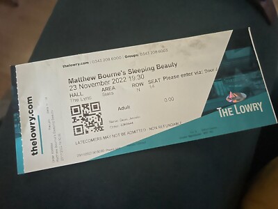 Matthew Bourne s Dornröschen Theaterkarte gebraucht