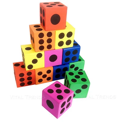 CLEVER KIDZ 12 Stck. Baby Kinder Kids Spielmatte Würfel Zahlen Puzzle Spiel weicher EVA Schaum