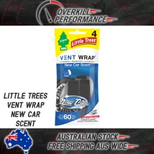 Little Trees Air Freshener Vent Wrap New Car Scent 4 Pack - Car Truck Home