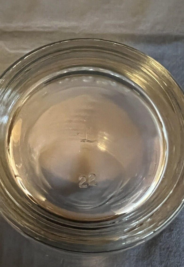 Libbey CRISA Clear Glass Tumblers and rocks Banded Hoops Design Set of 8