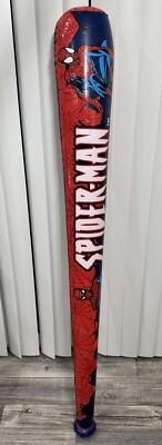 Vintage Marvel 2003 5ft Spider Man Inflatable Blow Up Bat Rinco Fair Rare NEW