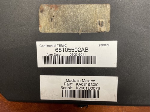 2011-2012 Jeep Liberty Nitro TIPM Totally Integrated Power Module 68105502AB - Foto 2 di 6