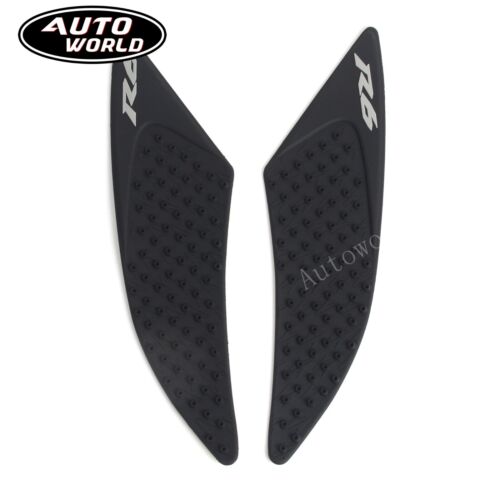 Pegatinas para almohadillas laterales del tanque de combustible para Yamaha YZF R6 YZF-R6 2017 - 2021 2018 2019 - Imagen 2 de 5