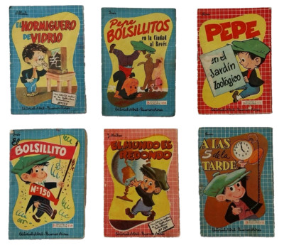 Vintage 1950s Mini Children s Pocket Books Lot Short Stories Argentina Spanish  