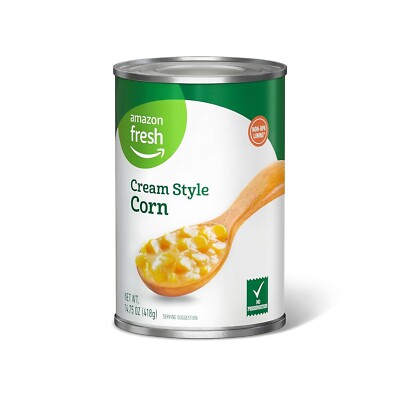 Amazon Fresh, Canned Cream Style Corn, 14.75 Oz