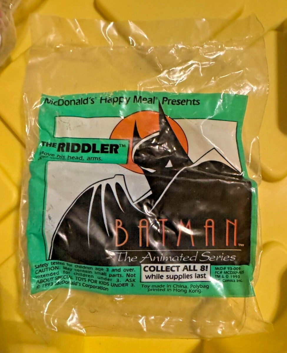 バットマン 1993 ミールトイセット McDonald's Happy Meal Toys 1993 Batman Complete Set 1-8 or You