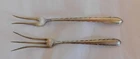 2 Serving Pickle / Relish Forks - Towle Sterling - Silver Flutes Pattern  (P5)