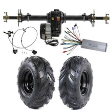 30" Rear Axle Kit 48V 1000W Electric Differential Motor  6" Wheels Go Kart ATV