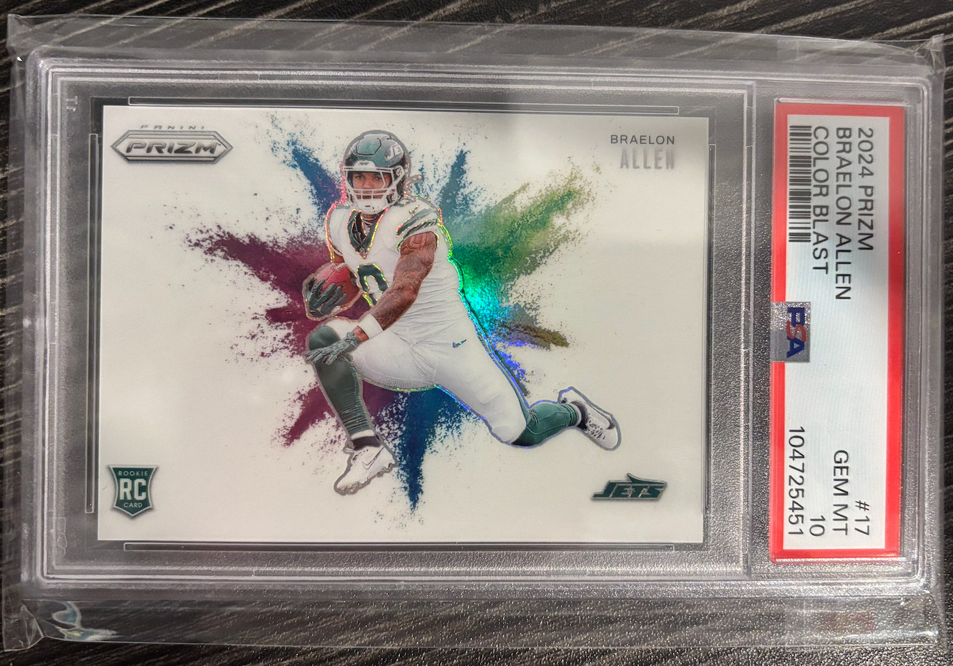 Braelon Allen Panini Prizm Color Blast #17 Base
