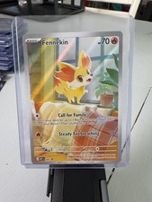 Pokemon Fennekin 080 Black Star Promo MEP Mega Evolution Full Art Holo NM