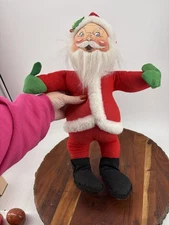 Vintage Annalee Doll Large Santa 18 Inch made in the 1980s No Tag Pose-able