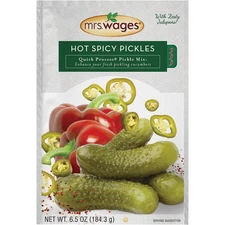 Mrs. Wages Quick Process 6.5 Oz. Hot Spicy Pickling Mix W655-J7425 Pack of 12