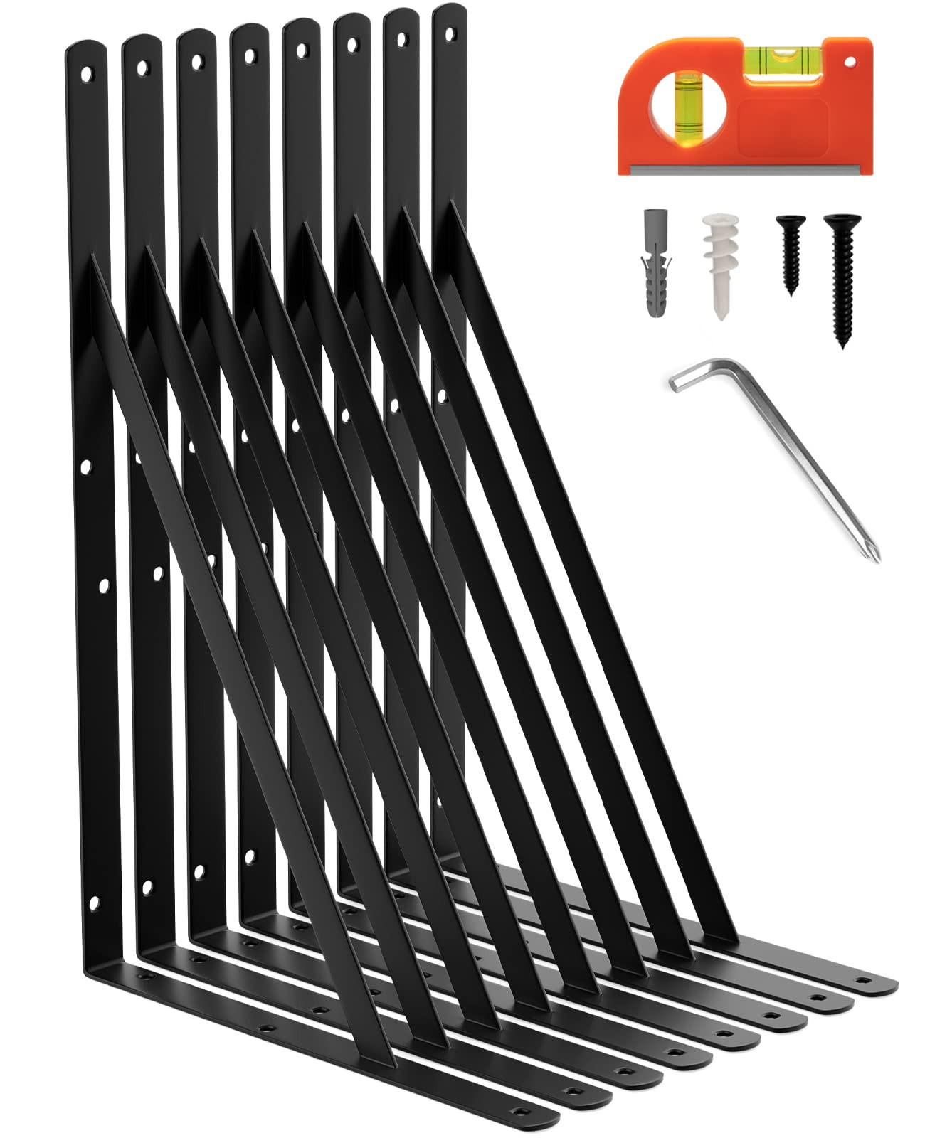 14 Inch Heavy Duty Shelf Brackets for Garage Storage and Shelving