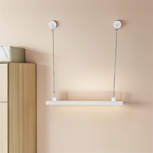 Set 12 cornici da appendere per poster con ganci e catene - attacco per strisce foto - Foto 5 di 12