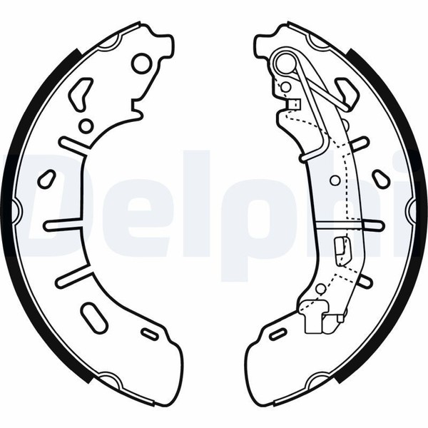Bremsbacken Hinten FüR Fiat Doblo Cargo 263 Kombi Pritsche Opel Ab 10-> 95515317-image
