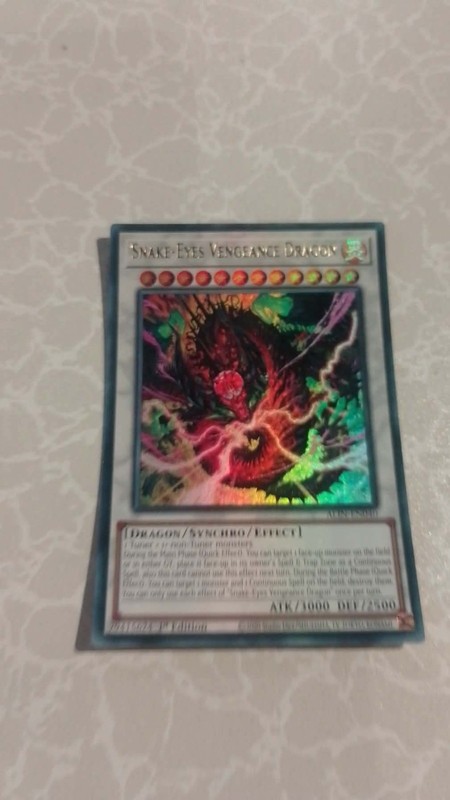 Yu-Gi-Oh ALIN-EN040 Snake-Eyes Vengeance Dragon Ultra Rare 1st Edition