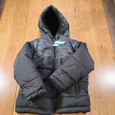 Toddler Boys' Camo Printed Quilted Reversible Puffer Jacket NWT