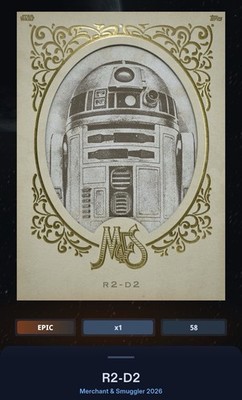 R2-D2 - Gold 200cc Epic Star Wars Card Trader Merchant & Smuggler 2026
