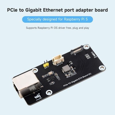 Raspberry PI5 5B PCIe zu Gigabit Ethernet Port Adapter Board OS-Treiberfrei