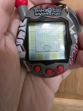 Tamagotchi Connection V4 2004 Punk Bad Gray Red - Tested and Working