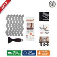 Modern Anti-Slip Bath Stickers - 24 Gray Adhesive Safety Strips for Tub Shower