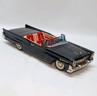 12" CONTINENTAL MARK III 1958 CONVERTIBLE 🆒️ BANDAI Tin Litho Friction Japan👀