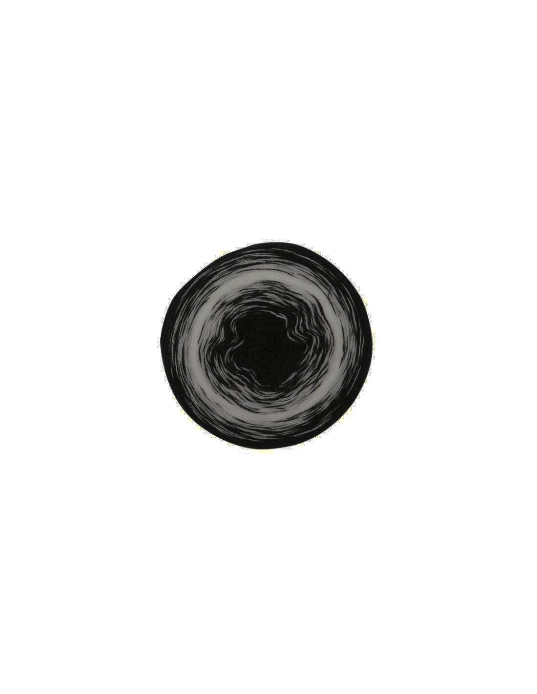 Creative wool dégradé noir-gris fil 4 brins doux pelote 200g