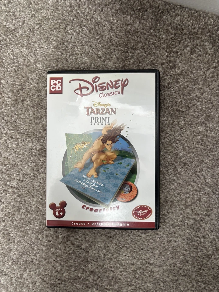 Disney Print Studio Tarzan CD Rom, New & Sealed, Creativity All Ages - Image 2 of 4