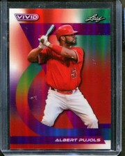 Albert Pujols Red Lava /8 2024 Leaf Vivid Cardinals HOF