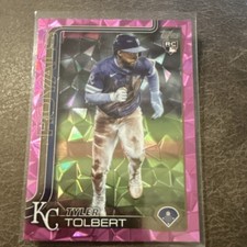 Topps 2025 Update Tyler Tolbert #US122 Rookie Royals Pink Diamante Foil